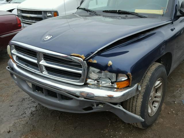 1D7HL48N53S157278 - 2003 DODGE DAKOTA QUA BLUE photo 9