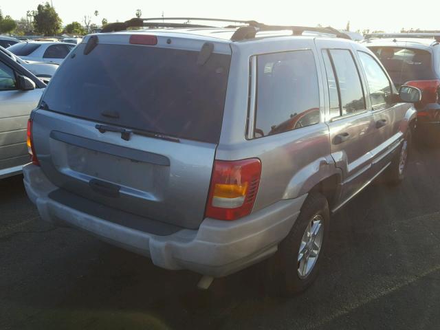 1J4GX48S72C130814 - 2002 JEEP GRAND CHER GRAY photo 4