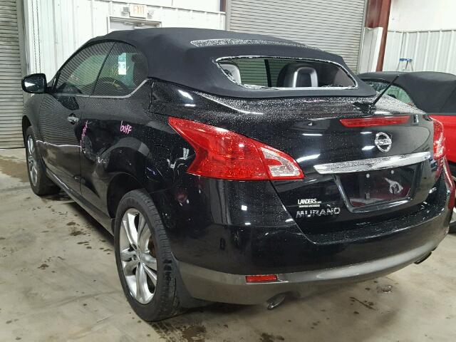 JN8AZ1FY1BW000641 - 2011 NISSAN MURANO CRO BLACK photo 3