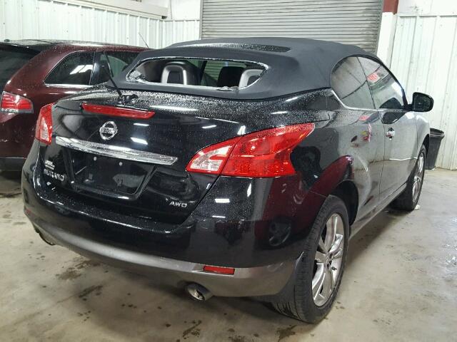 JN8AZ1FY1BW000641 - 2011 NISSAN MURANO CRO BLACK photo 4