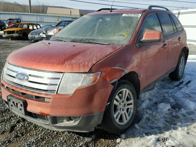 2FMDK48C47BA69618 - 2007 FORD EDGE SEL ORANGE photo 2