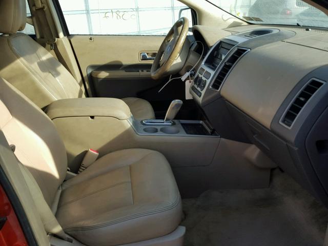 2FMDK48C47BA69618 - 2007 FORD EDGE SEL ORANGE photo 5