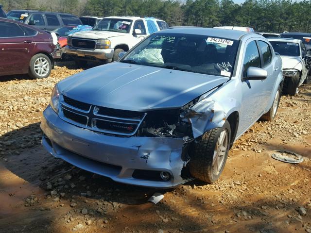 1C3CDZCBXDN682885 - 2013 DODGE AVENGER SX BLUE photo 2