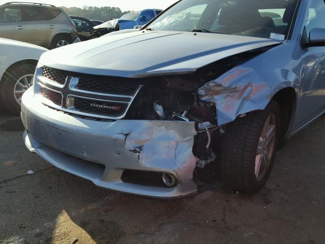 1C3CDZCBXDN682885 - 2013 DODGE AVENGER SX BLUE photo 9