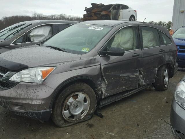 5J6RE4H36BL105135 - 2011 HONDA CR-V LX BROWN photo 9