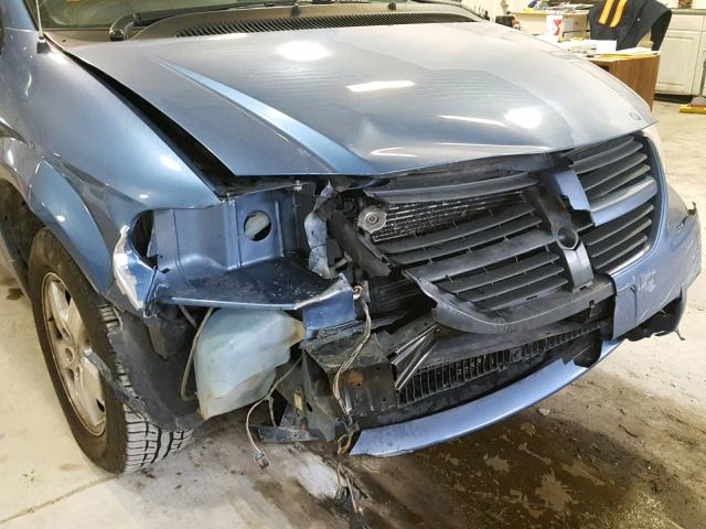 2D4GP44L57R204978 - 2007 DODGE GRAND CARA BLUE photo 9