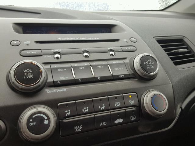 2HGFG12808H545140 - 2008 HONDA CIVIC EX შავი ფოტო 9