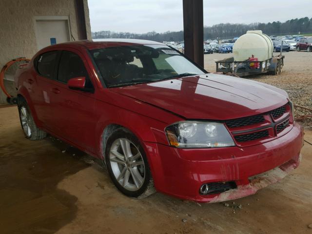 1C3CDZCB6DN616642 - 2013 DODGE AVENGER SX RED photo 1