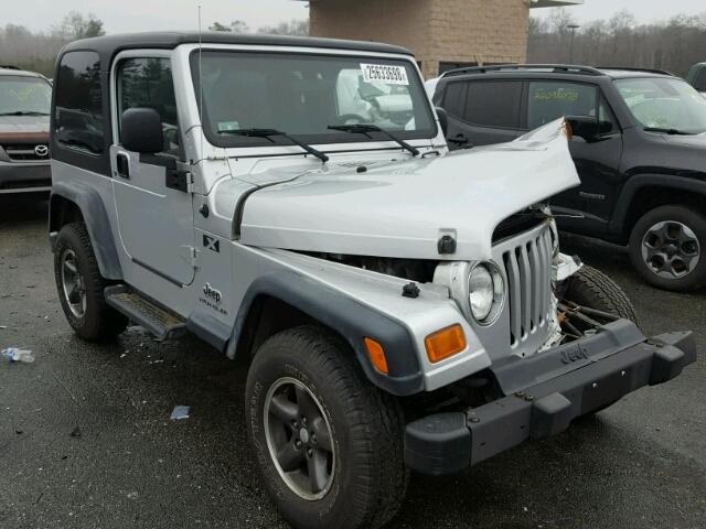 1J4FA39S04P751894 - 2004 JEEP WRANGLER X SILVER photo 1