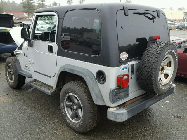 1J4FA39S04P751894 - 2004 JEEP WRANGLER X SILVER photo 3