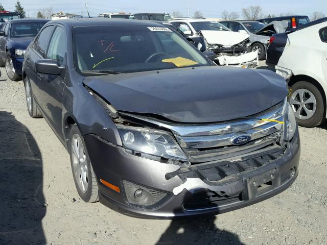 3FAHP0HA3CR365875 - 2012 FORD FUSION SE GRAY photo 1