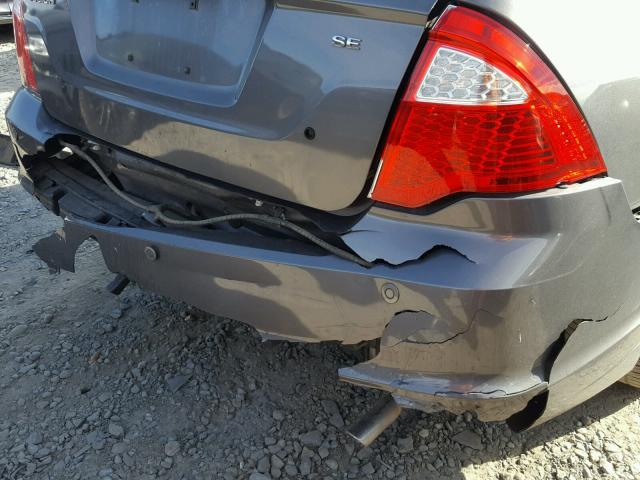 3FAHP0HA3CR365875 - 2012 FORD FUSION SE GRAY photo 9