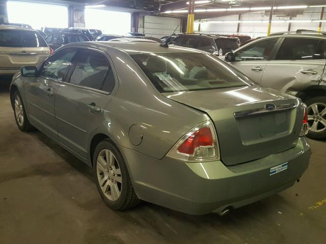 3FAHP08158R112029 - 2008 FORD FUSION SEL GREEN photo 3