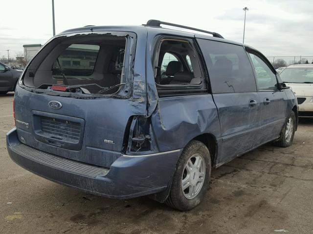 2FMZA52286BA25733 - 2006 FORD FREESTAR S BLUE photo 4