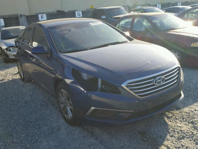 5NPE24AF4GH381147 - 2016 HYUNDAI SONATA SE BLUE photo 1