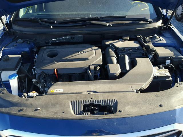 5NPE24AF4GH381147 - 2016 HYUNDAI SONATA SE BLUE photo 7