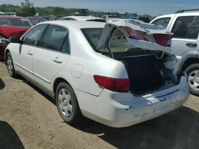 JHMCM56495C005906 - 2005 HONDA ACCORD LX WHITE photo 3