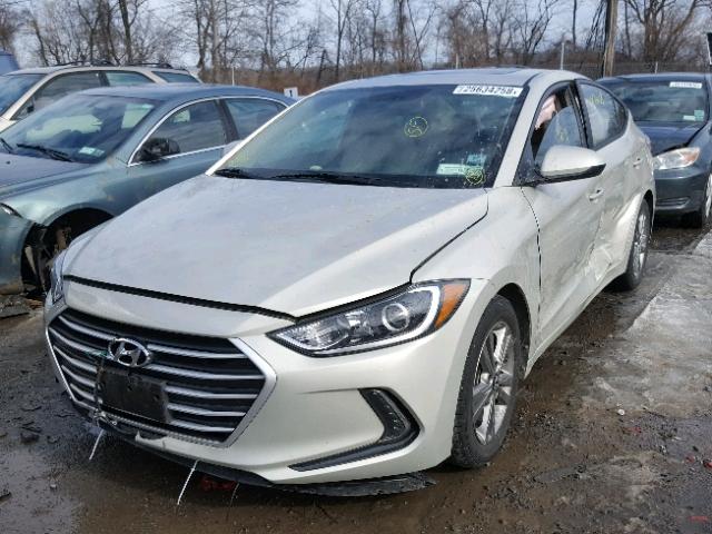 5NPD84LFXHH162525 - 2017 HYUNDAI ELANTRA SE SILVER photo 2