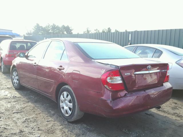 4T1BE32K84U310756 - 2004 TOYOTA CAMRY LE RED photo 3
