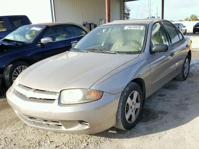 1G1JF52FX37210353 - 2003 CHEVROLET CAVALIER L BEIGE photo 2