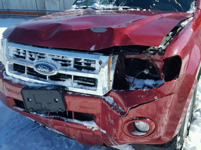 1FMCU93G79KC58138 - 2009 FORD ESCAPE XLT RED photo 9