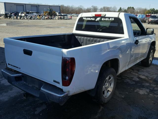 1GCCS149698105565 - 2009 CHEVROLET COLORADO WHITE photo 4