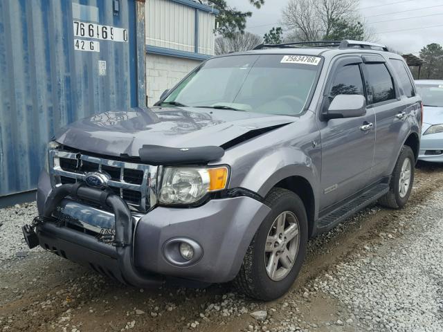 1FMCU49H28KC63278 - 2008 FORD ESCAPE HEV GRAY photo 2