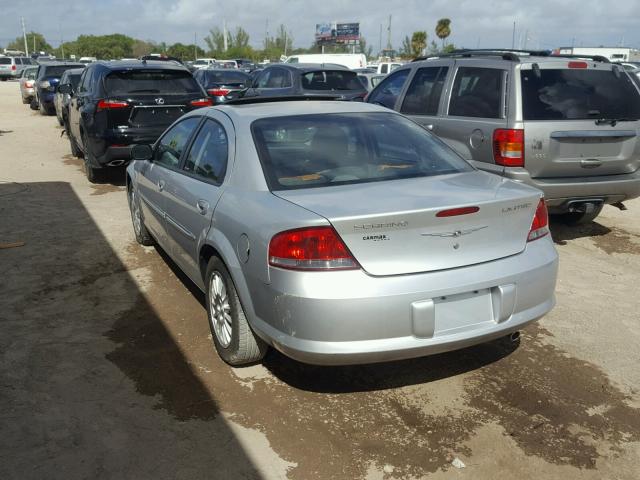 1C3AL66R84N407694 - 2004 CHRYSLER SEBRING LI SILVER photo 3