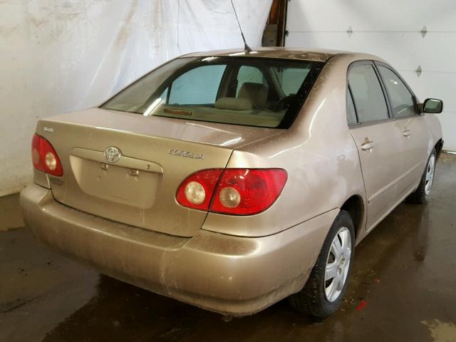 2T1BR32E37C720482 - 2007 TOYOTA COROLLA CE GOLD photo 4