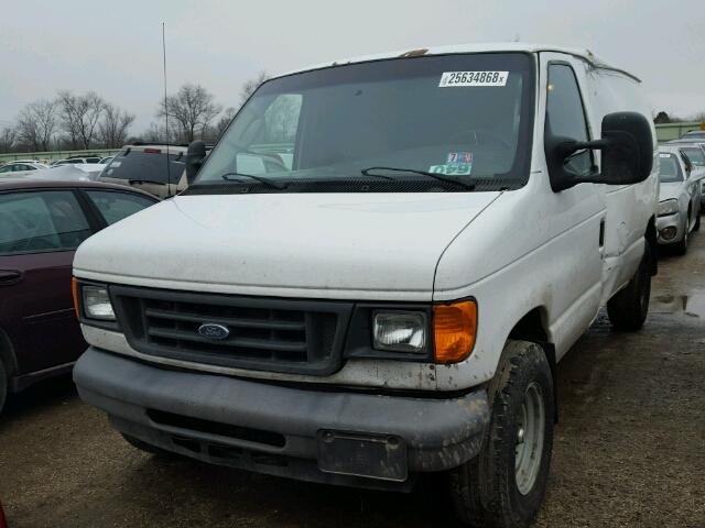 1FTNE24L47DA54699 - 2007 FORD ECONOLINE WHITE photo 2