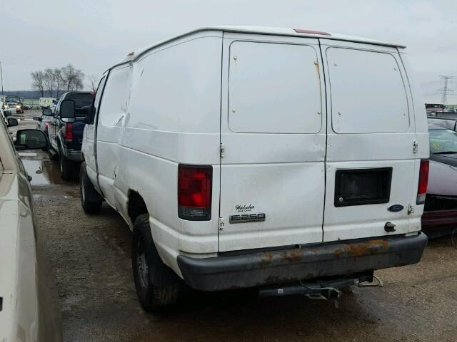 1FTNE24L47DA54699 - 2007 FORD ECONOLINE WHITE photo 3