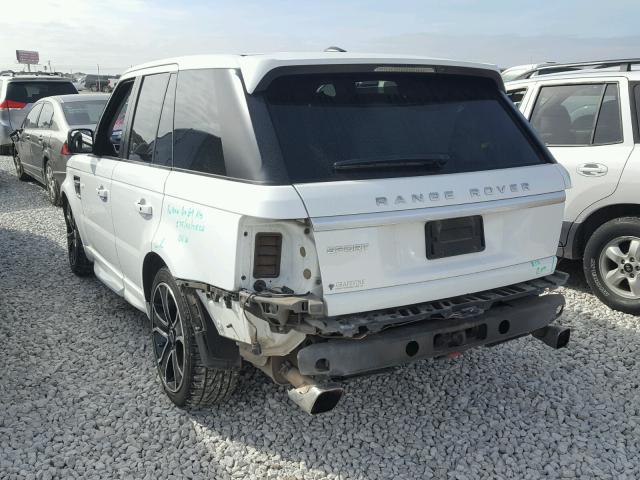 SALSF2D49DA768584 - 2013 LAND ROVER RANGE ROVE WHITE photo 3