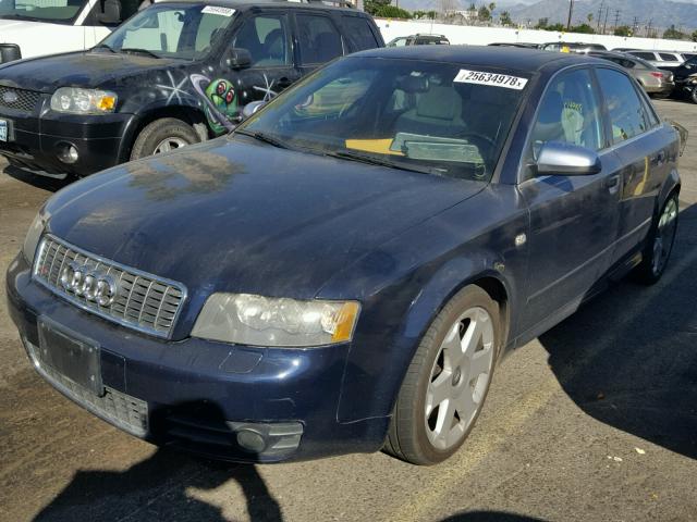 WAUPL68E95A056087 - 2005 AUDI S4 BLUE photo 2