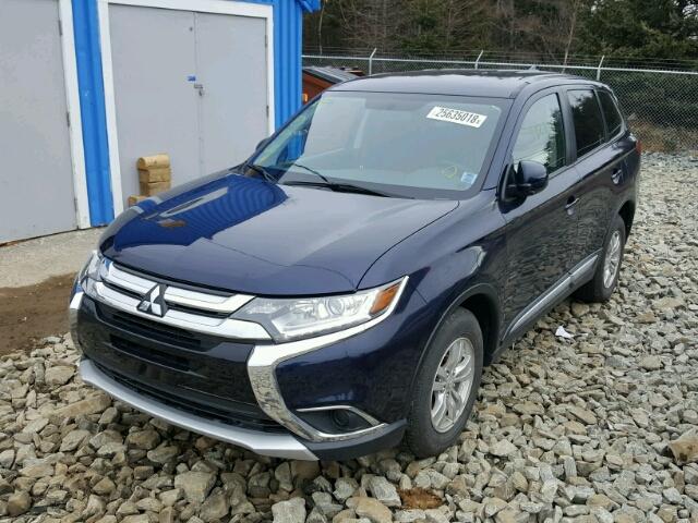 JA4AZ2A33HZ600558 - 2017 MITSUBISHI OUTLANDER BLUE photo 2