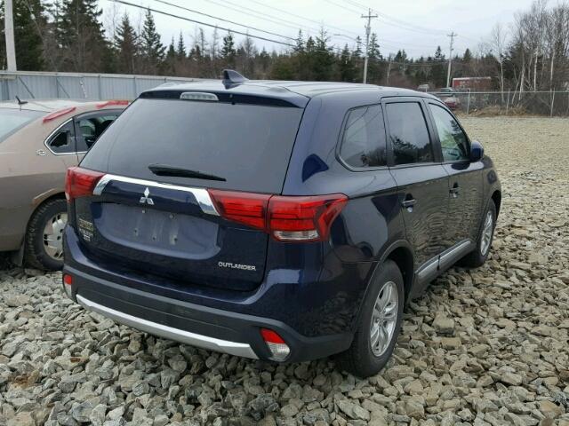 JA4AZ2A33HZ600558 - 2017 MITSUBISHI OUTLANDER BLUE photo 4