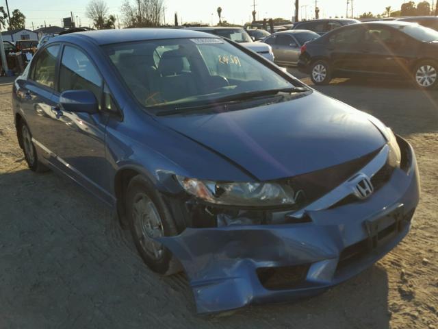 JHMFA36249S002836 - 2009 HONDA CIVIC HYBR BLUE photo 1