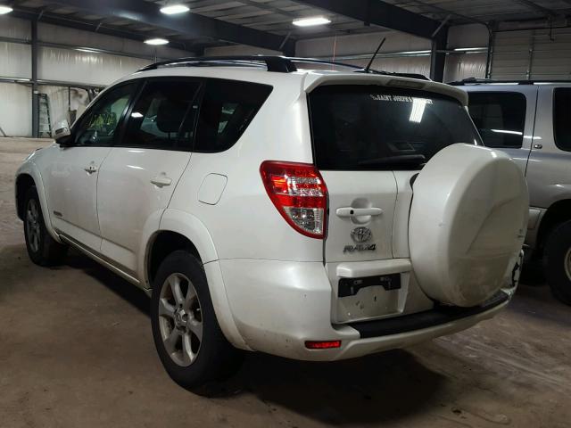 2T3DK4DVXBW045776 - 2011 TOYOTA RAV4 LIMIT WHITE photo 3