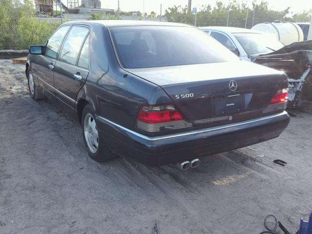 WDBGA51G6XA404492 - 1999 MERCEDES-BENZ S 500 GREEN photo 3