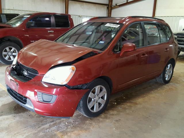 KNAFG525677031828 - 2007 KIA RONDO BASE MAROON photo 2