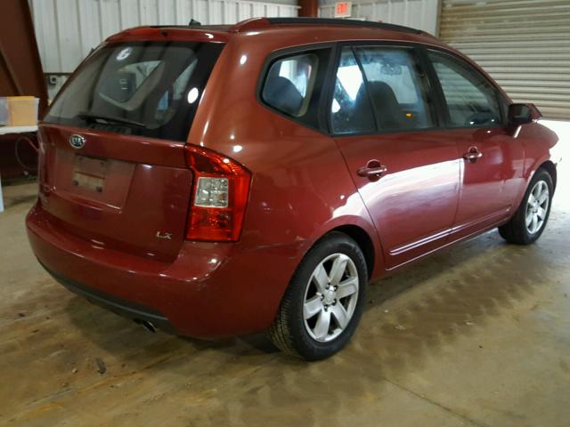 KNAFG525677031828 - 2007 KIA RONDO BASE MAROON photo 4