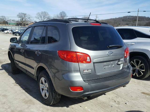 5NMSG73D49H256246 - 2009 HYUNDAI SANTA FE G GRAY photo 3