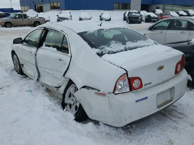 1G1ZB5EBXAF300113 - 2010 CHEVROLET MALIBU LS WHITE photo 3