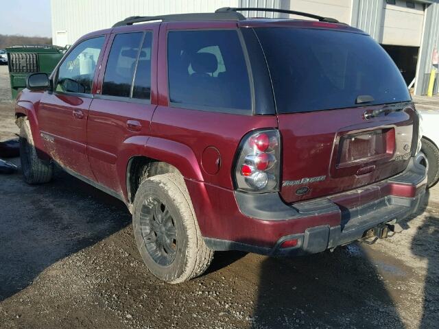 1GNDT13S042274358 - 2004 CHEVROLET TRAILBLAZE RED photo 3