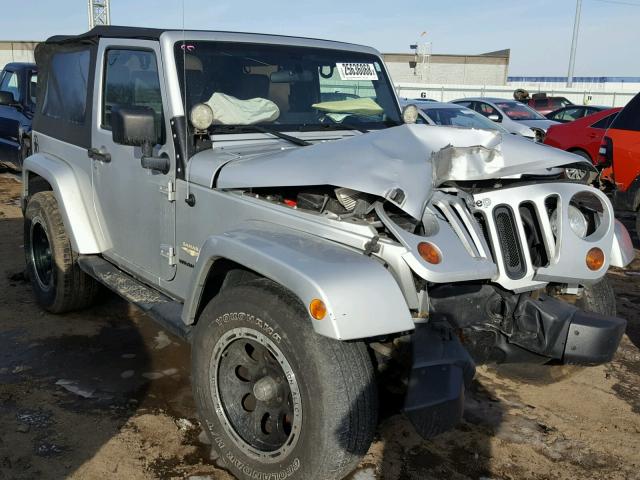 1J4FA54198L653258 - 2008 JEEP WRANGLER S SILVER photo 1