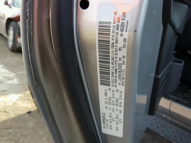 1J4FA54198L653258 - 2008 JEEP WRANGLER S ვერცხლისფერი ფოტო 10