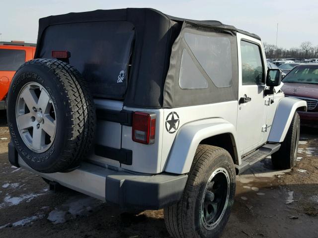 1J4FA54198L653258 - 2008 JEEP WRANGLER S SILVER photo 4