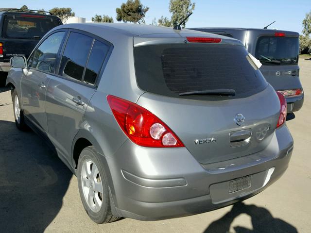 3N1BC13E47L433589 - 2007 NISSAN VERSA S GRAY photo 3