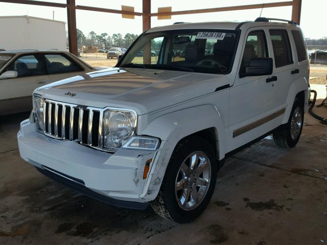 1J8GP58K78W247398 - 2008 JEEP LIBERTY LI WHITE photo 2