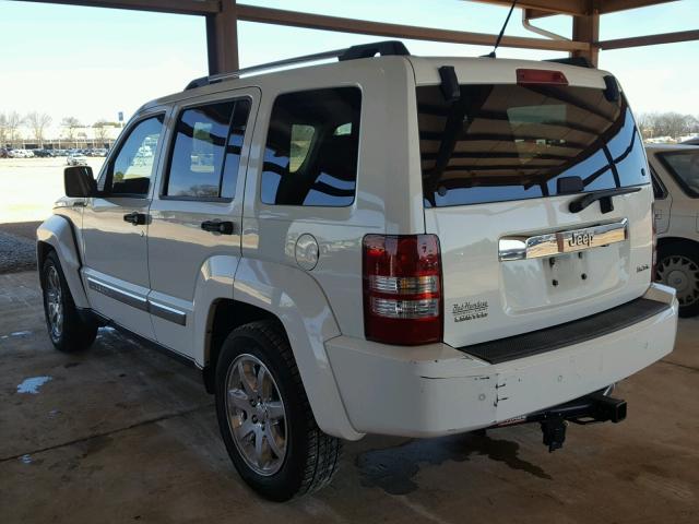 1J8GP58K78W247398 - 2008 JEEP LIBERTY LI WHITE photo 3