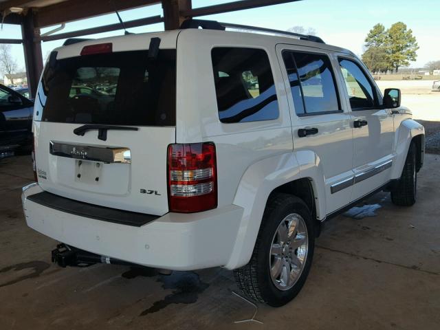 1J8GP58K78W247398 - 2008 JEEP LIBERTY LI WHITE photo 4